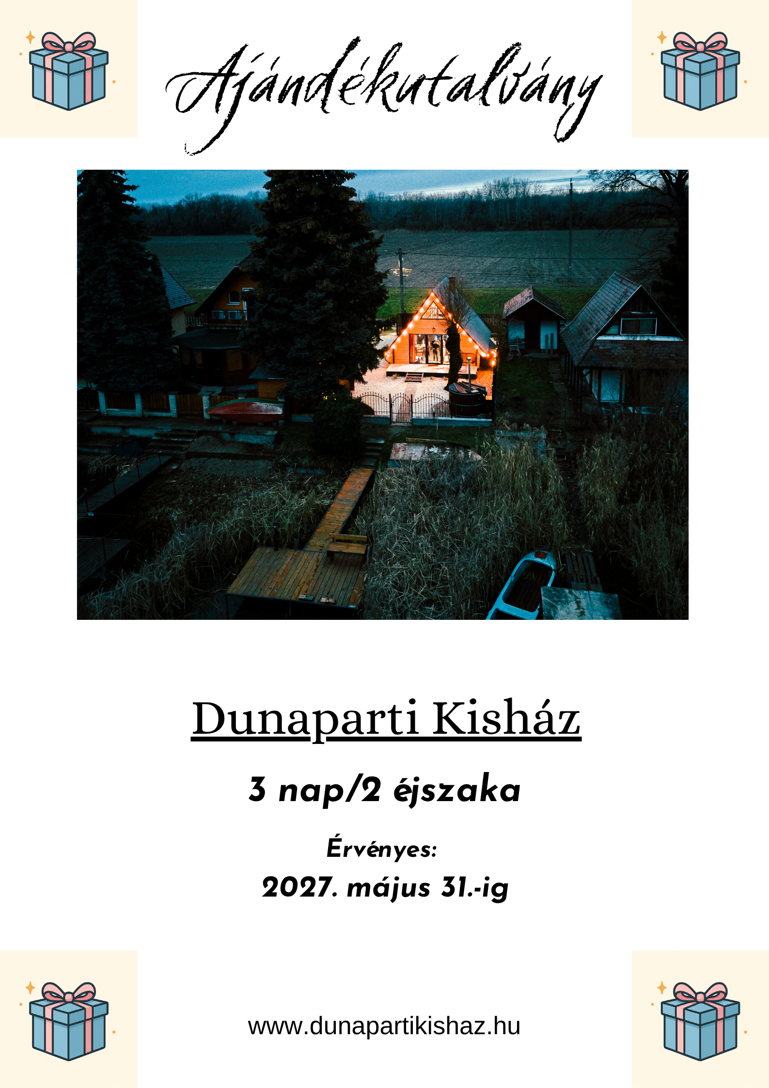 Ajándékutalvány - 3 nap/2 éjszaka / 2fő