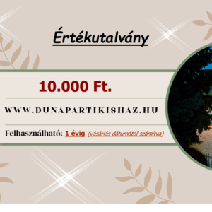Értékutalvány – 10 000 Ft.